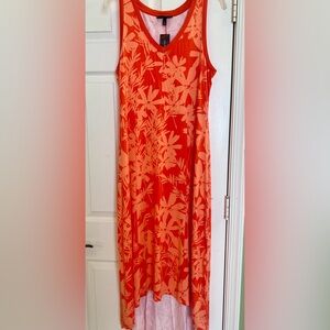 Lane Bryant Sleeveless Floral High Low Maxi Dress SZ 14/16